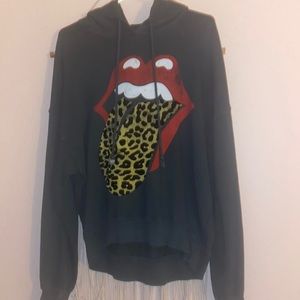 Free people Rolling Stones hoodie
